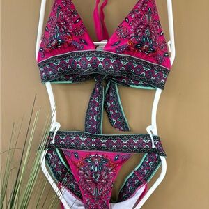 Victoria's Secret Pink and Teal Bikini